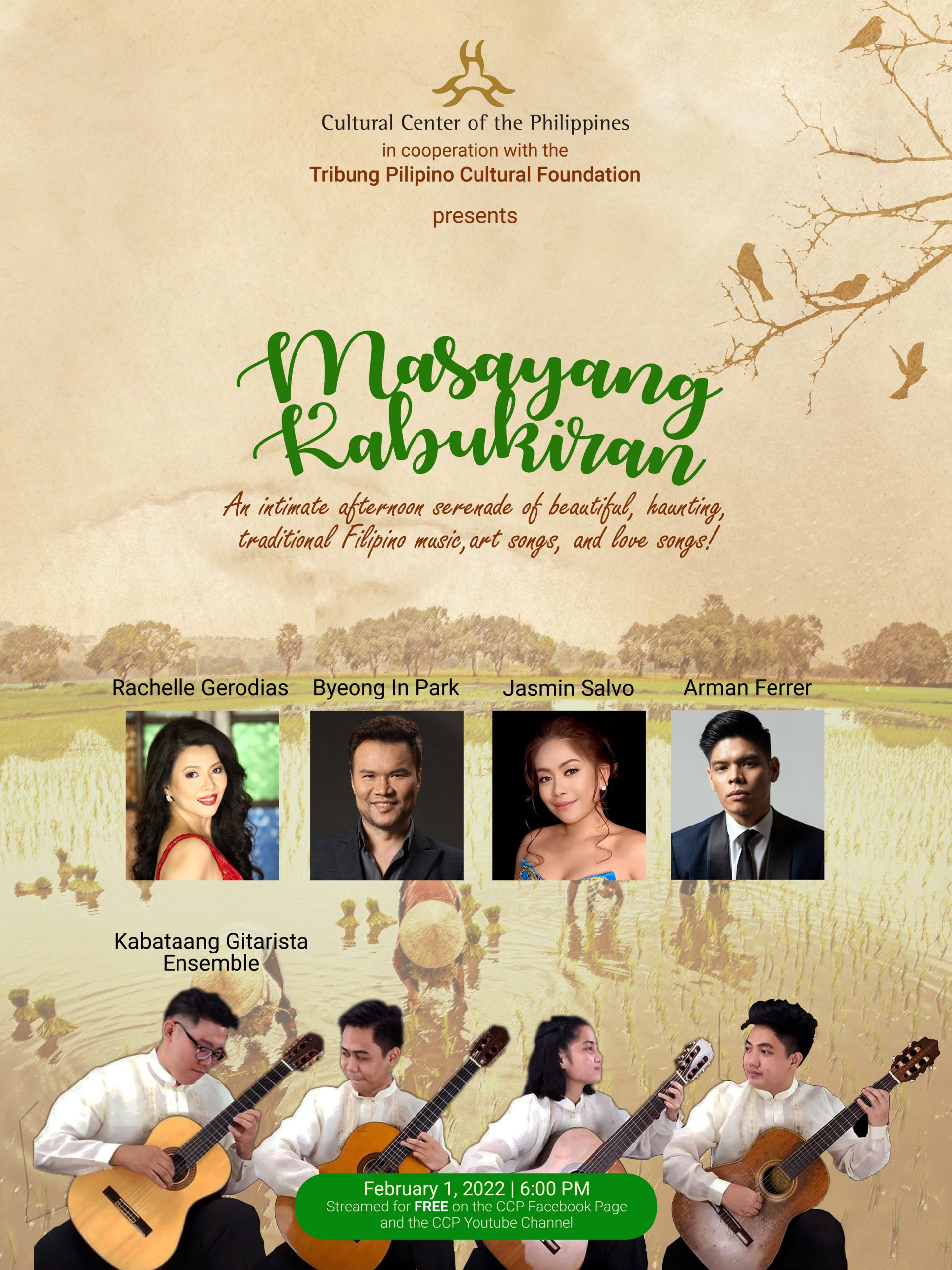 Masayang Kabukiran: An Intimate Serenade of Beautiful, Haunting, Traditional Filipino Music